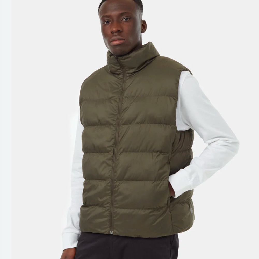 J CREW Men's Olive Puffer Vest M Medium